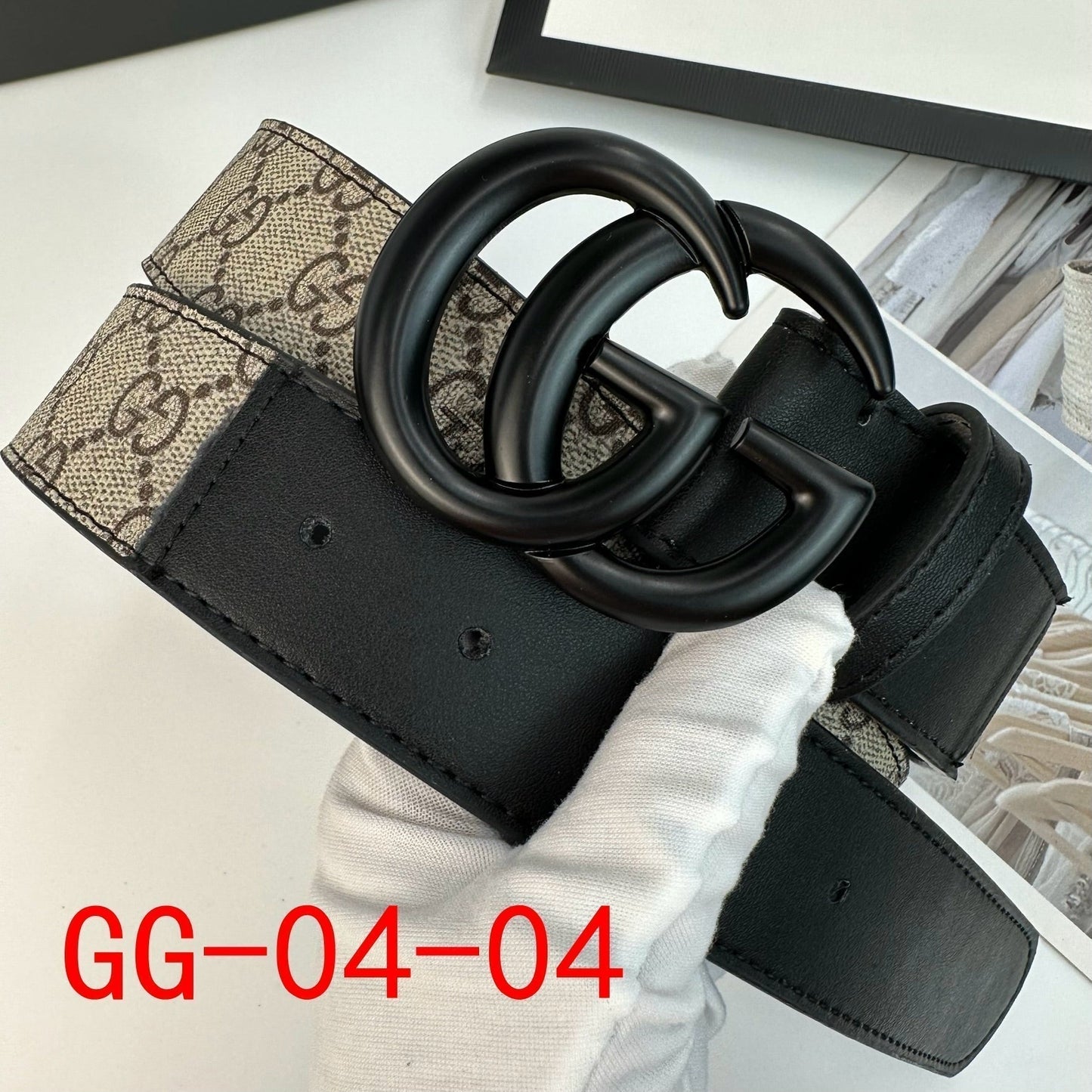 Gucci GG Supreme Belt with G buckle men women