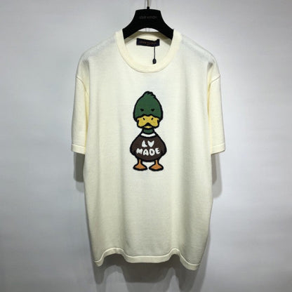 Louis Vuitton Intarsia Jacquard Duck Short-Sleeved Crewneck 1A9GON