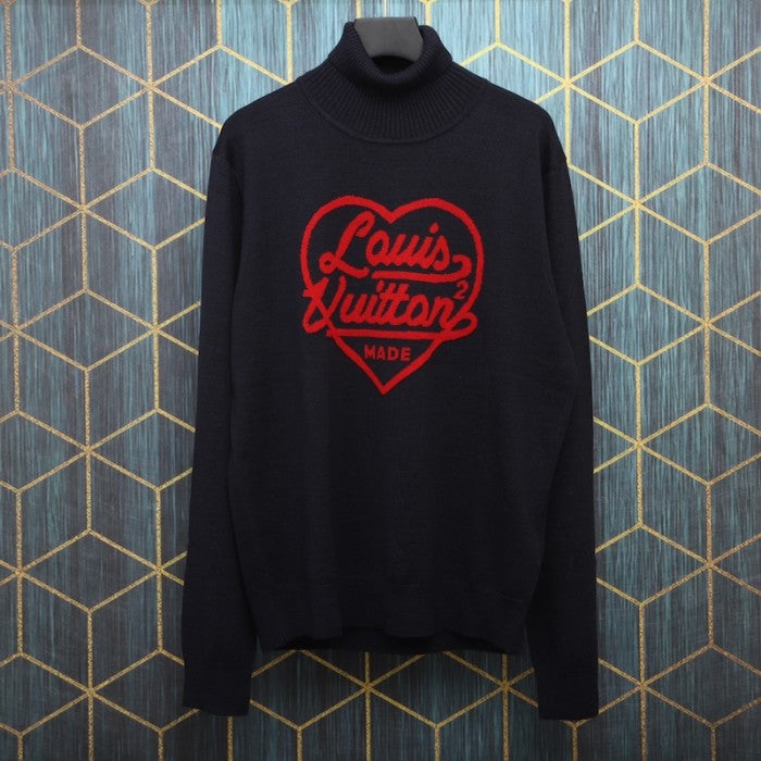 Louis Vuitton Intarsia Heart Turtle Neck 1A9GRB