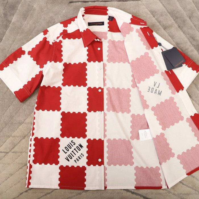 Louis Vuitton Giant Damier Short-Sleeved Shirt 1A9GS0