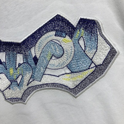 Louis Vuitton 3D LV Graffiti Embroidered T-Shirt White