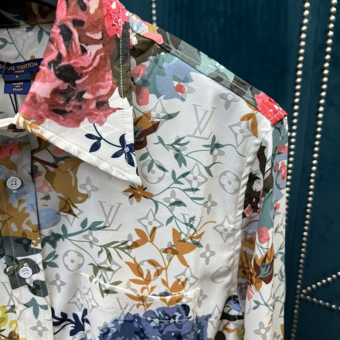 Louis Vuitton Classic Flower Shirt 1AAGKY