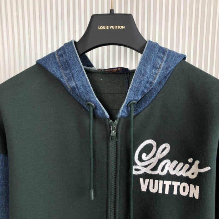 Louis Vuitton Hybrid Hoodie Denim Jacket 1AAGP8