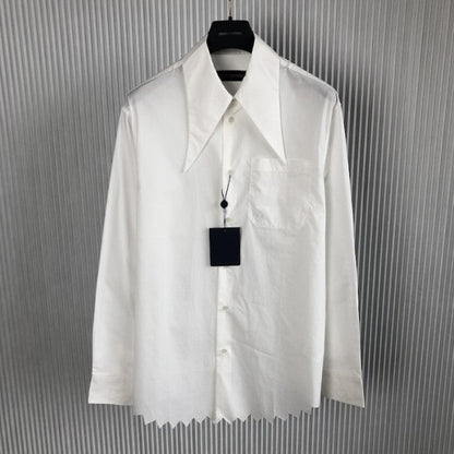 Louis Vuitton Knotted Collar Long-Sleeved Shirt 1AB5EW