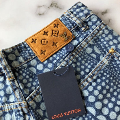 Louis Vuitton LV x YK All Over Pumpkin Denim Pants 1AB6OD