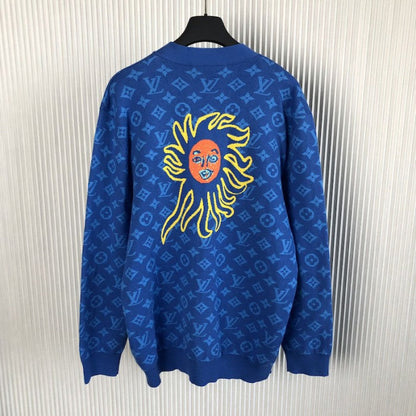 Louis Vuitton LV x YK Monogram Faces Knitted Cardigan 1AB75U