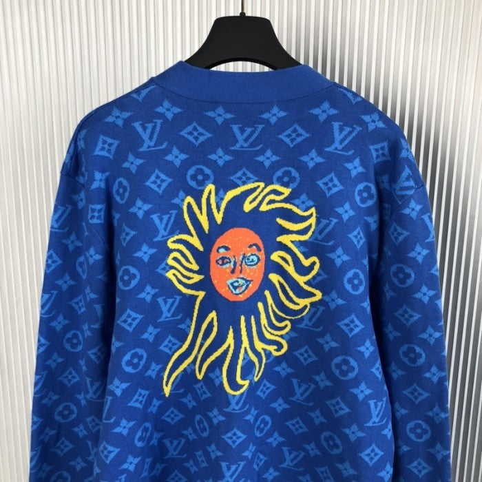 Louis Vuitton LV x YK Monogram Faces Knitted Cardigan 1AB75U