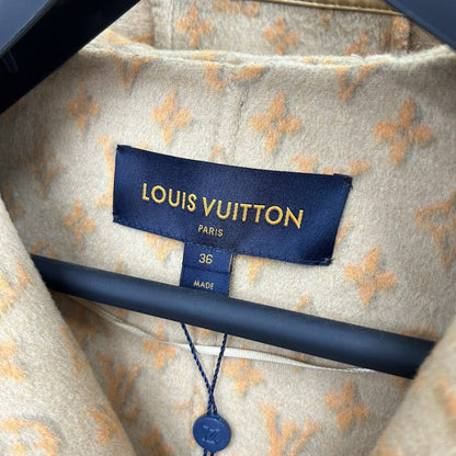 Louis Vuitton 3D Monogram Double-Breasted Wrap Coat 1ABT6V