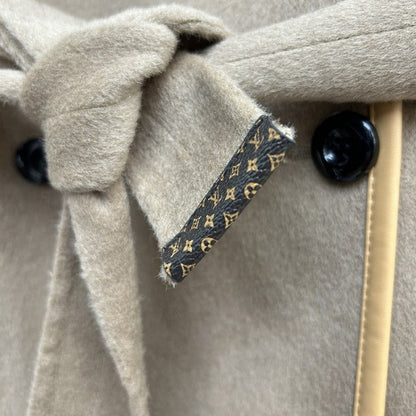 Louis Vuitton 3D Monogram Double-Breasted Wrap Coat 1ABT6V