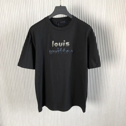 Louis Vuitton Bead-Embroidered Cotton T-Shirt 1ABYKP