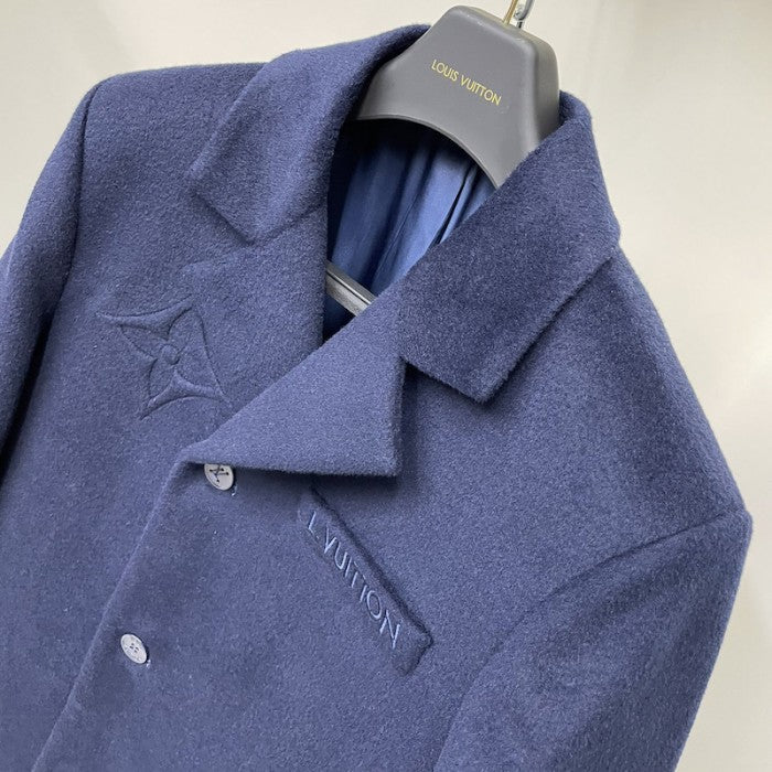 Louis Vuitton Classic Floral Embossed Wool Coat