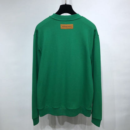 LVSE LV Embossed Crewneck Green 1A8FPI