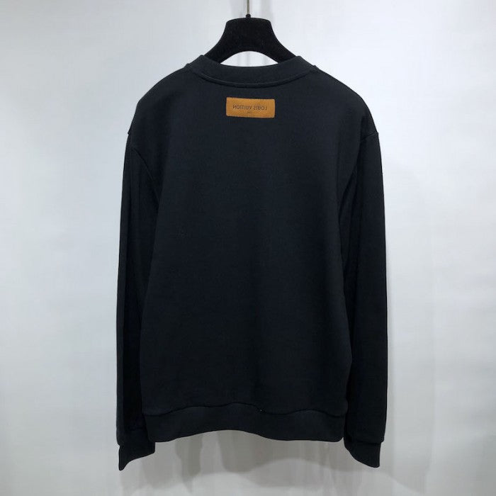 LVSE LV Embossed Crewneck Black 1A9FPI