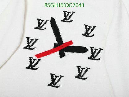 New Louis Vuitton Clock Intarsia Pullover Sweater