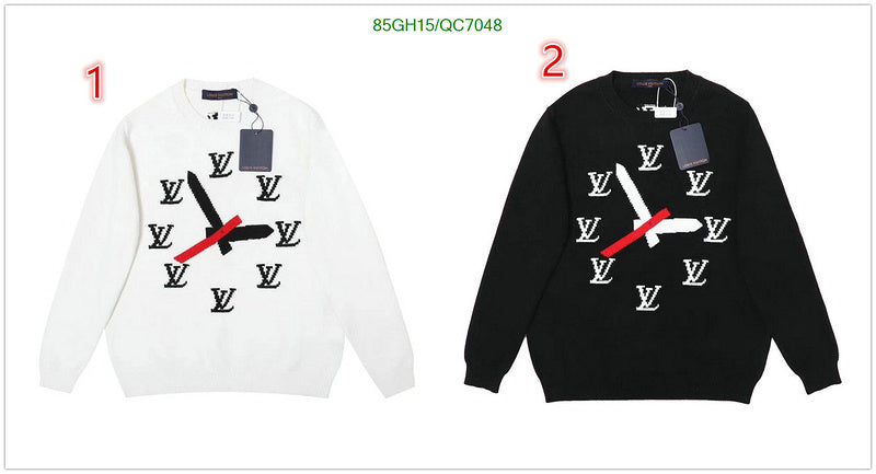 New Louis Vuitton Clock Intarsia Pullover Sweater