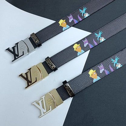 New  Louis Vuitton belt men women LV