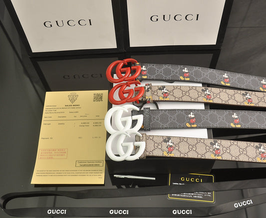 New Gucci GG Supreme Belt with G buckle men women