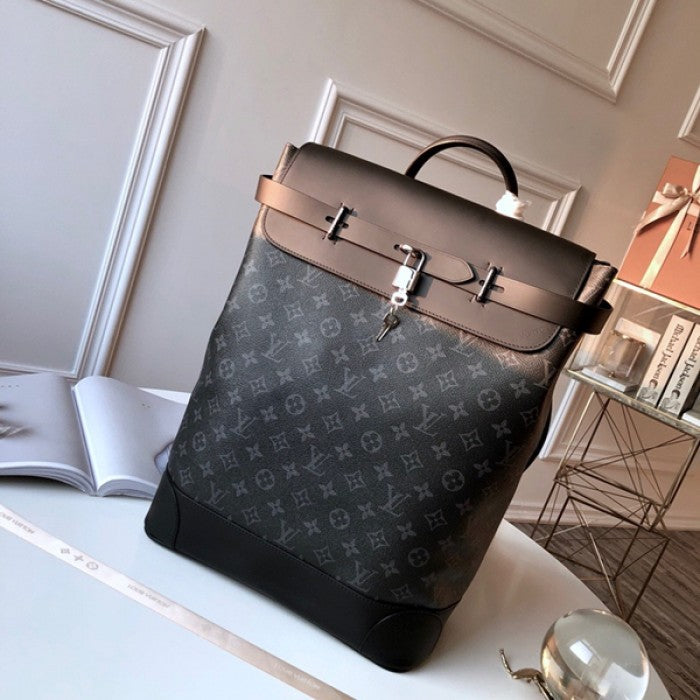 LV steamer backpack monogram eclipse canvas M44052