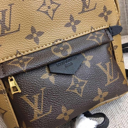 LV palm springs backpack mini monogram reverse canvas M42411