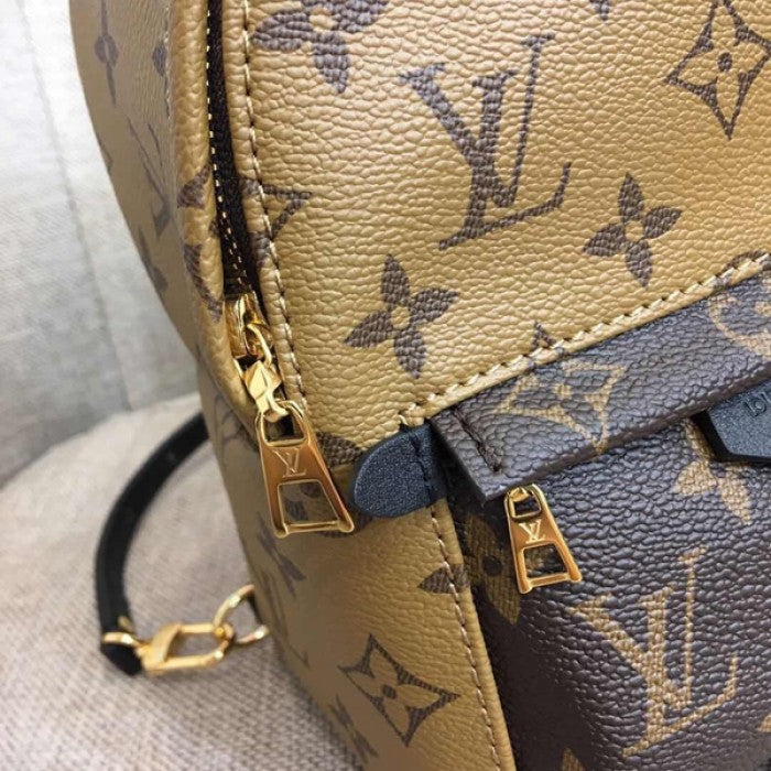 LV palm springs backpack mini monogram reverse canvas M42411