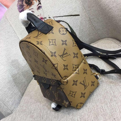 LV palm springs backpack mini monogram reverse canvas M42411