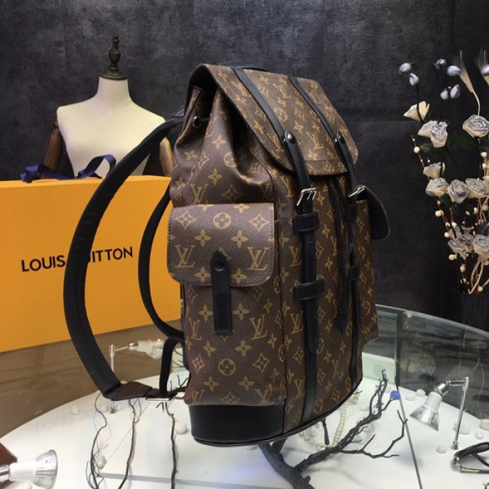 LV christopher pm monogram macassar backpack M43735