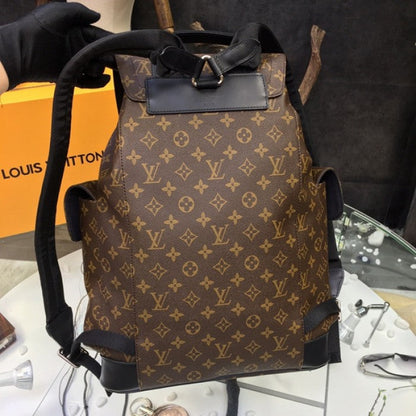 LV christopher pm monogram macassar backpack M43735