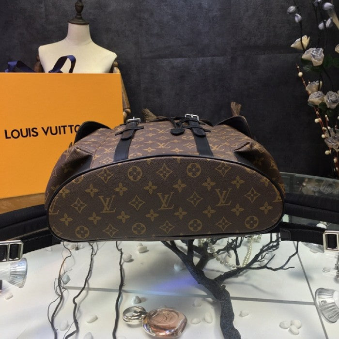 LV christopher pm monogram macassar backpack M43735