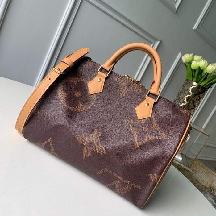 LV  Monogram and Monogram Reverse coated canvas Speedy 30 M44602