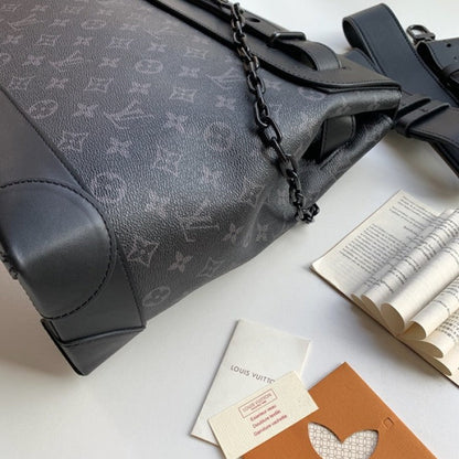 LV Monogram Eclipse Steamer PM Bag M44473