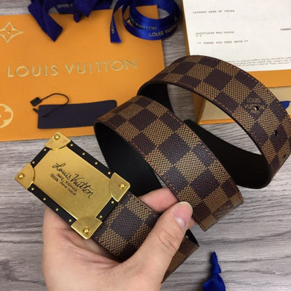 LV damier ebene neo trunk 40mm reversible belt M0185Q