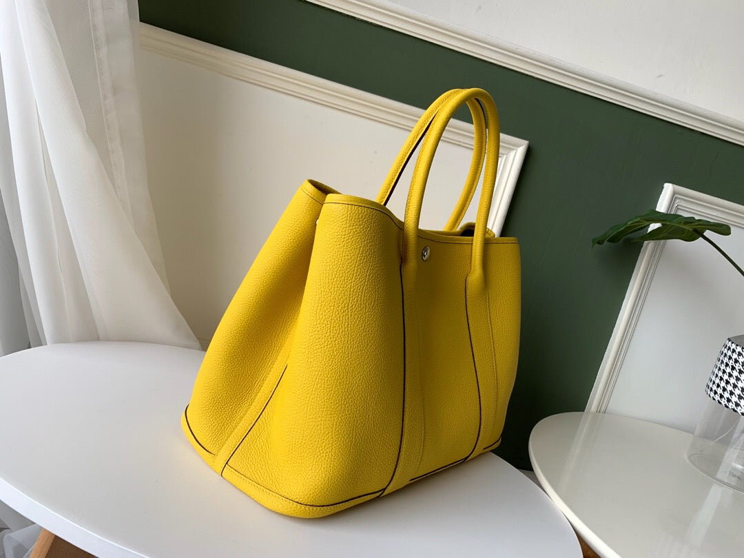 HM Garden Party 36 Bag Yellow For Women, Handbags, Shoulder Bags 14.2in/36cm