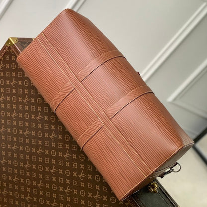 Louis Vuitton Epi Leather Keepall Bandouliere 50 Brown