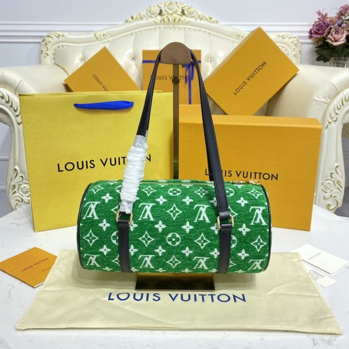 Louis Vuitton Monogram jacquard velvet Papillon Bag LV M46206