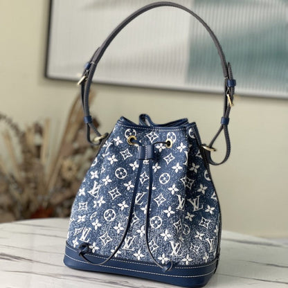 Louis Vuitton Monogram Denim Petit Noe Bag M59606