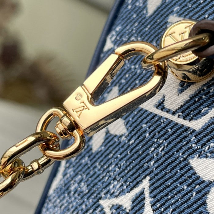 Louis Vuitton Monogram Denim Square Bag M59611