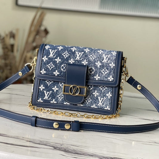 Louis Vuitton Monogram Denim Dauphine MM M59631