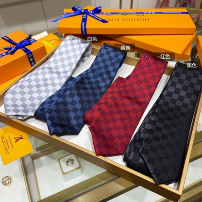 Louis Vuitton Damier Classique Tie Red