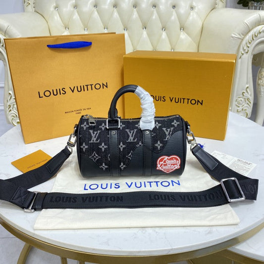 Louis Vuitton Monogram Denim Keepall XS bag M81010