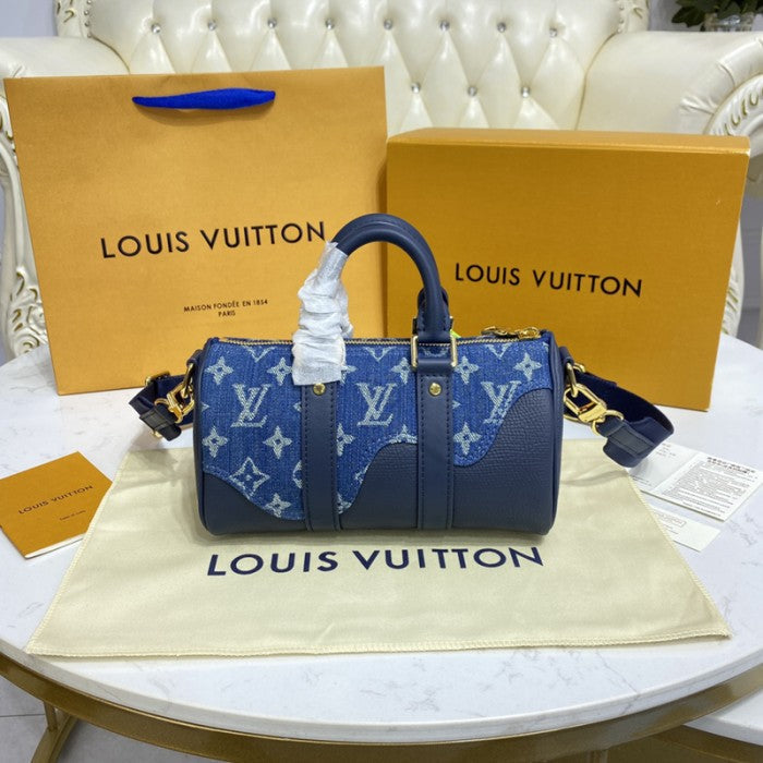 Louis Vuitton Monogram Denim Keepall XS bag M81011