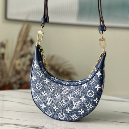 Louis Vuitton Monogram Denim Loop Handbag M81166