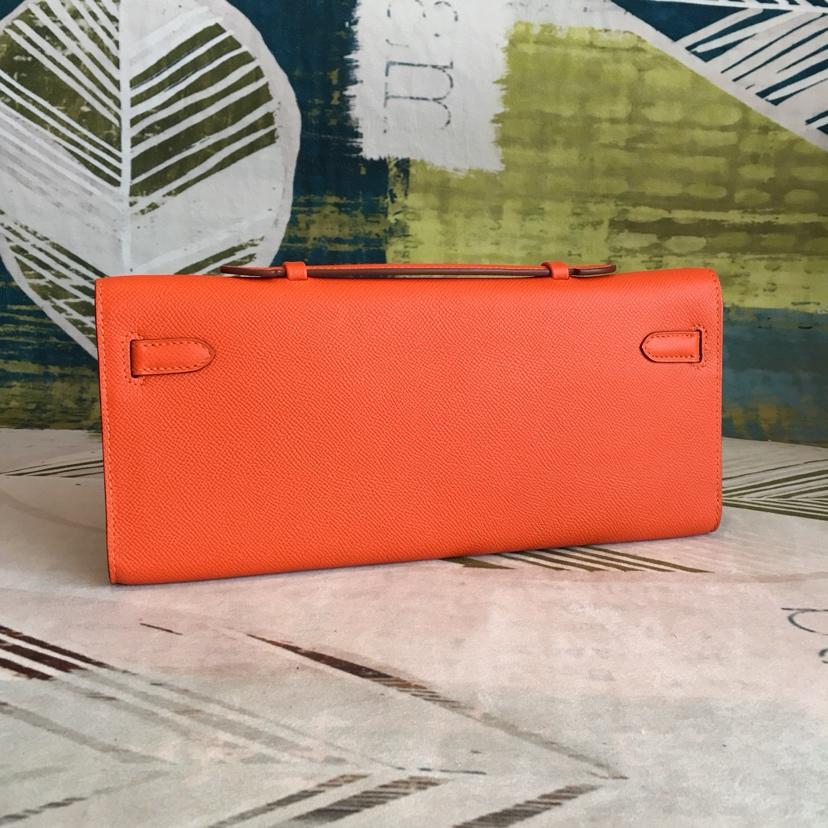 HM Kelly Wallet To Go Woc Epsom Orange For Women, Wallet 12.2in/31cm