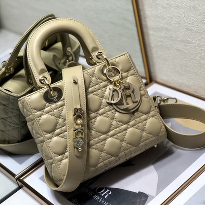 Small Lady Dior My ABCDior Bag BeIge Lambskin