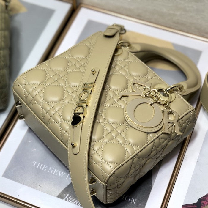 Small Lady Dior My ABCDior Bag BeIge Lambskin