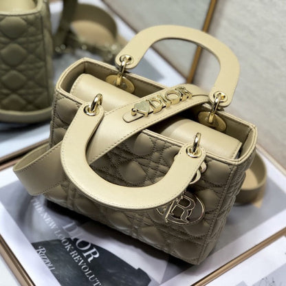 Small Lady Dior My ABCDior Bag BeIge Lambskin