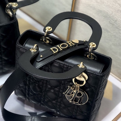 Small Lady Dior My ABCDior Bag Black Lambskin