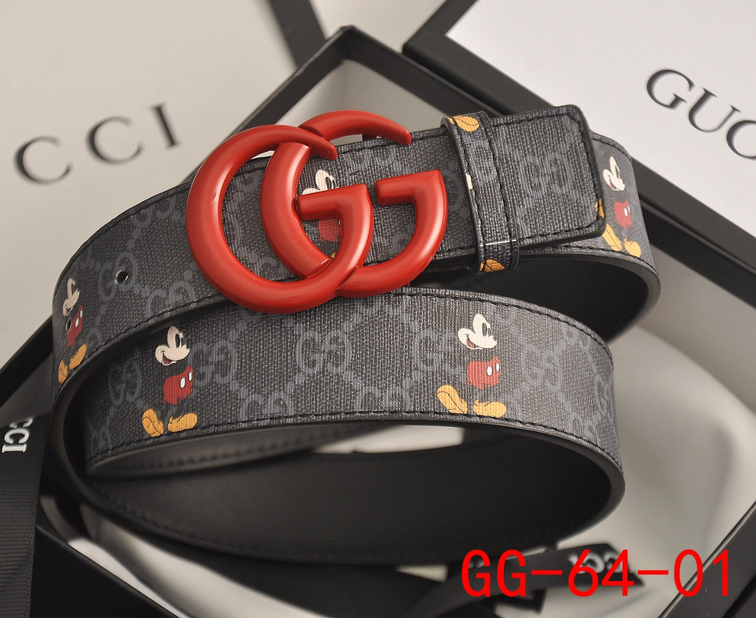 New Gucci GG Supreme Belt with G buckle men women