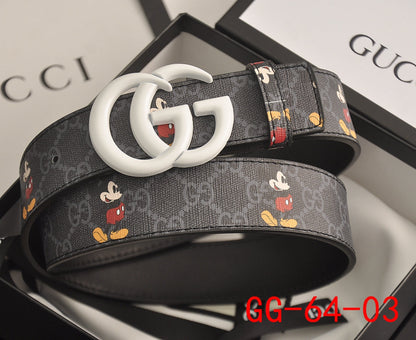 New Gucci GG Supreme Belt with G buckle men women