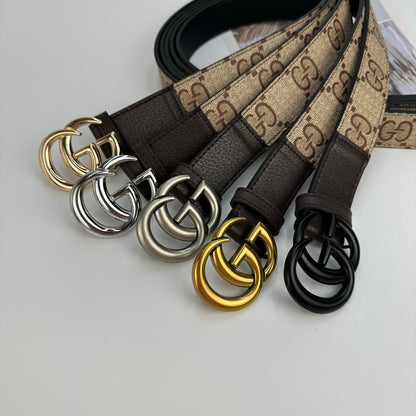 Gucci GG Supreme Belt with G buckle men women