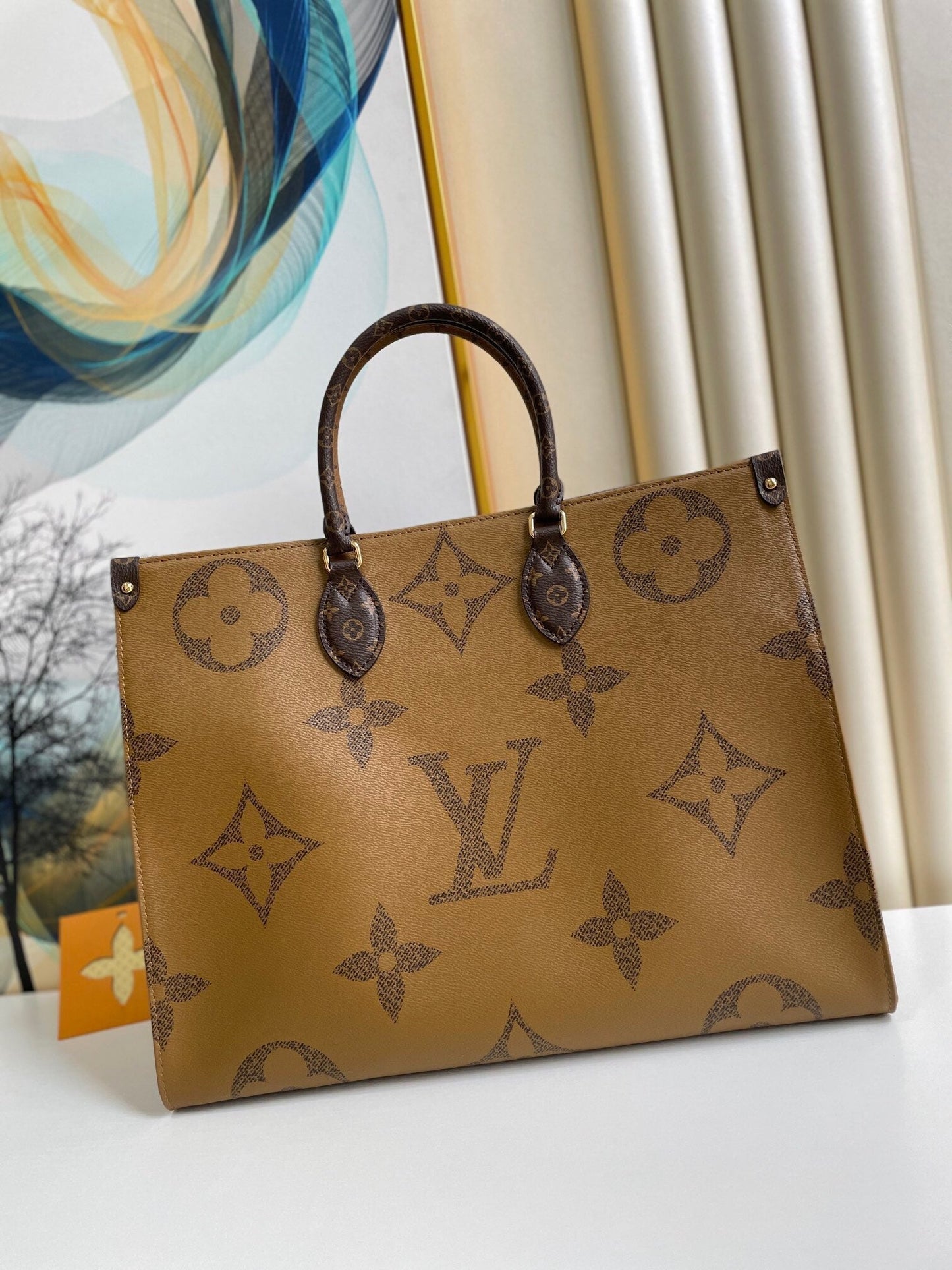 LOUIS VUITTON Onthego Monogram Reverse Monogram Giant Bag